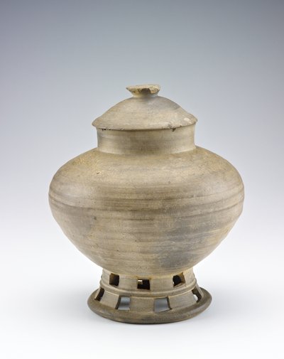 Jarra, primeira metade do século VI (grés não vitrificado com vestígios de esmalte de cinza natural) de Korean School