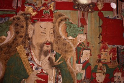 Ogwan, o quarto rei do inferno (detalhe), 1798 de Korean School