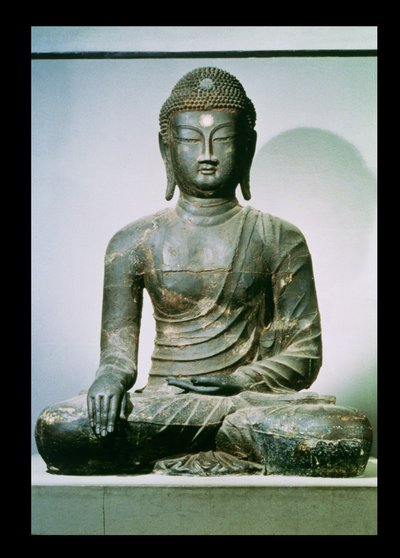 Buda Sakyamuni sentado de Chungung-ni (ferro) de Korean School