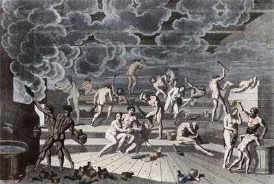 Um balneário russo, 1811 de Korneev
