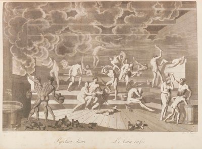 Um balneário russo. Os povos da Rússia ou descrição dos costumes por Charles de..., 1811-1812. de Korneev