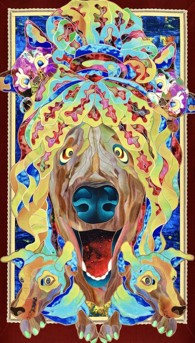Cães Fantásticos e Coloridos de Kostyantin Malginov