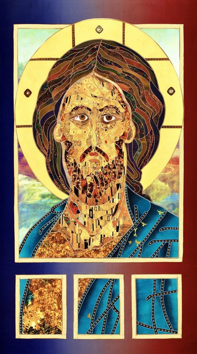 Ícone de Jesus Dourado de Kostyantin Malginov
