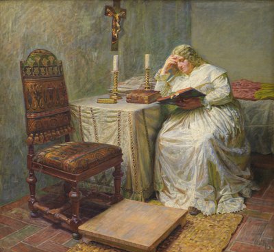 Leonora Christina em Torre Azul de Kristian Zahrtmann