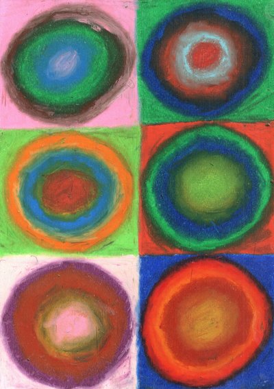 Anéis de cores abstratos de Kulik