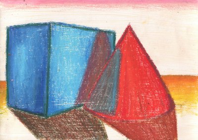 Cubo azul, cone vermelho de Kulik