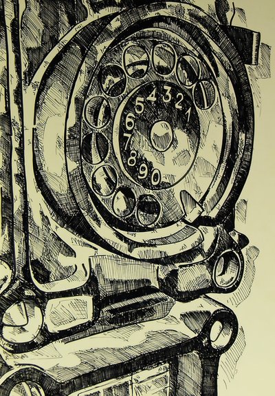 Telefone rotativo clássico de Kulik
