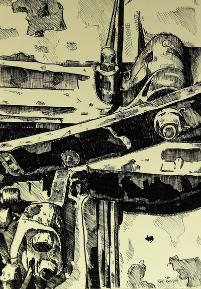 Estrutura industrial sombria de Kulik