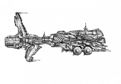 Design futurista de naves espaciais de Kulik