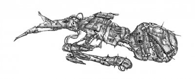 Design futurista de naves espaciais de Kulik