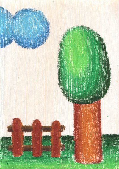 Desenho de um campo tranquilo de Kulik