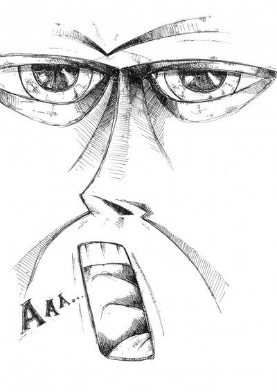 Desenho de silhueta de retrato 75 de Kulik