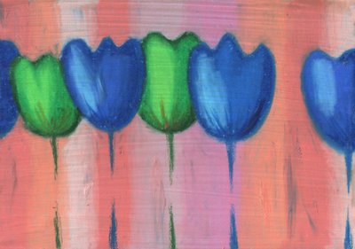 Tulipas azuis vibrantes de Kulik