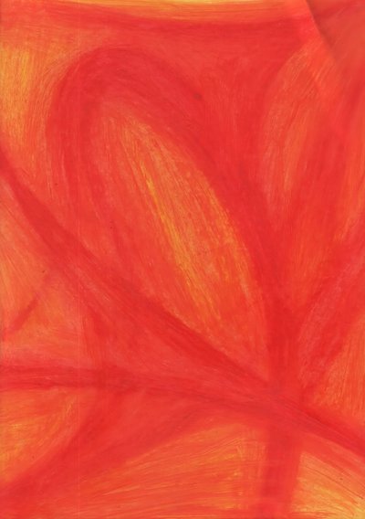 Abstrato em vermelho vibrante de Kulik