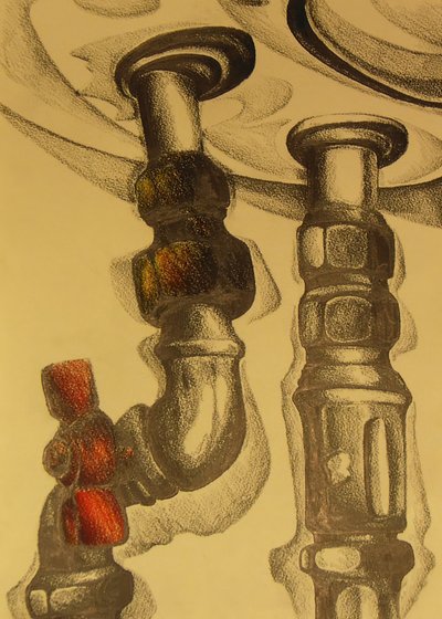 Canalização industrial vintage de Kulik