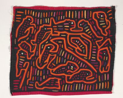 Painel de Camisa (mola), c.1950 (algodão aplicado) de Kuna Indian Culture