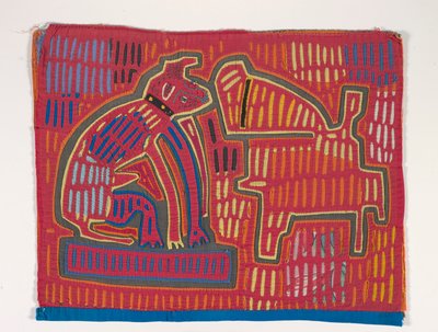Painel de Camisa (mola), c.1950 (algodão aplicado) de Kuna Indian Culture