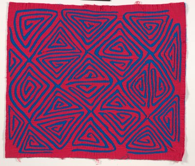 Painel de Camisa (mola), c.1950 (algodão aplicado) de Kuna Indian Culture