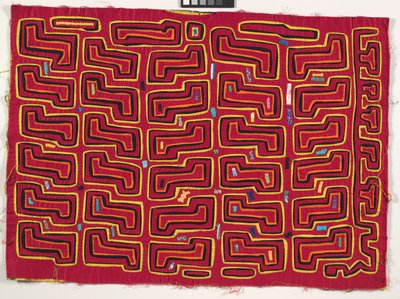 Painel de Camisa (mola), c.1950 (algodão aplicado) de Kuna Indian Culture
