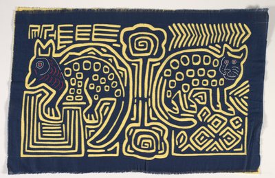 Painel de Camisa (mola), c.1950 (algodão aplicado) de Kuna Indian Culture