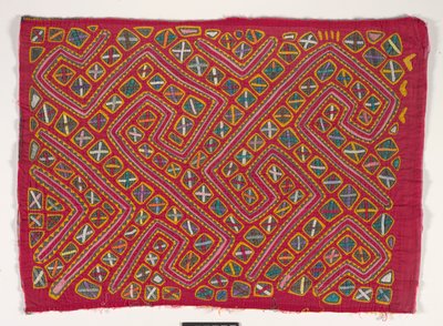 Painel de Camisa (mola), c.1950 (algodão aplicado) de Kuna Indian Culture