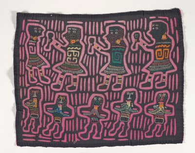 Painel de Camisa (mola), c.1950 (algodão aplicado) de Kuna Indian Culture