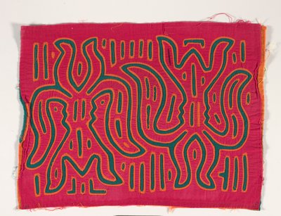 Painel de Camisa (mola), c.1950 (algodão aplicado) de Kuna Indian Culture