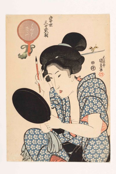 O Tipo Popular, da série Tosei sanjuni so Os trinta e dois tipos modernos, 1821-1822. de Kunisada