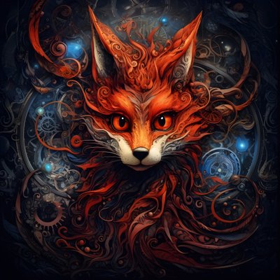 Antropomorfismo da Raposa Mágica 4 de Kurt Heppke