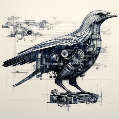 Projeto de pássaro mecânico a vapor de Da Vinci 4 de Kurt Heppke