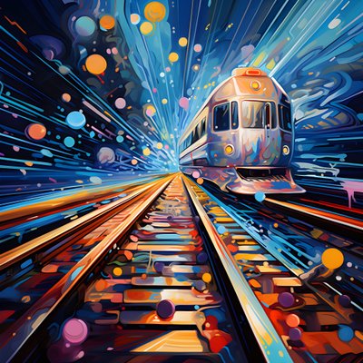 Uma pintura abstrata cheia de fantasia, fotografia de carris 3 de Kurt Heppke