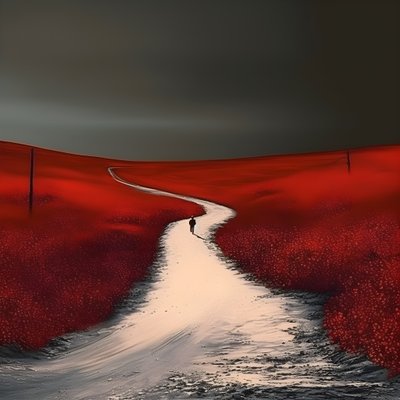 Uma longa estrada vermelha. A andar. Como o herói que nunca andou. 1 de Kurt Heppke