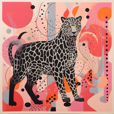 Riscas de leopardo com redemoinhos e laços 3 de Kurt Heppke