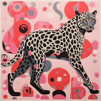 Riscas de leopardo com redemoinhos e laços 4 de Kurt Heppke