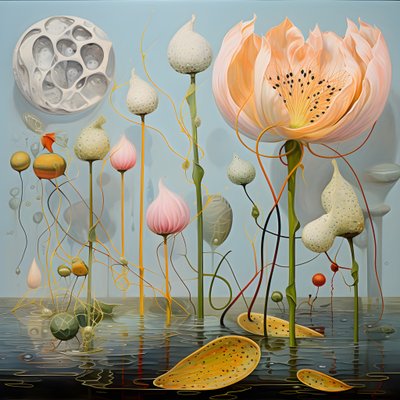 Vagens de sementes de flor de lótus 2 de Kurt Heppke
