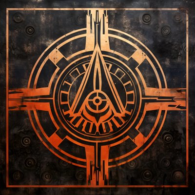 Arte de gravura em metal ao estilo da estética do Antigo Egipto 3 de Kurt Heppke