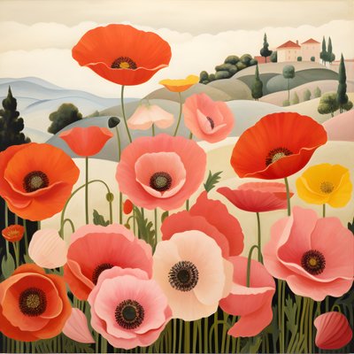 Papoilas na Toscana 3 de Kurt Heppke