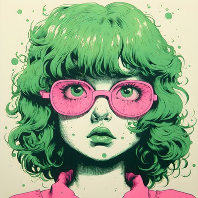 Risografia de uma menina de tenra idade 3 de Kurt Heppke