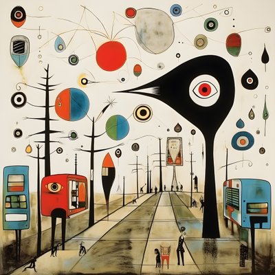 Ilustrações surreais de Joan Miró. 1 de Kurt Heppke