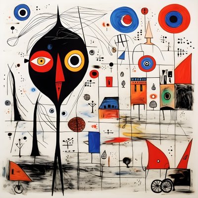 Ilustrações surreais de Joan Miró. 2 de Kurt Heppke