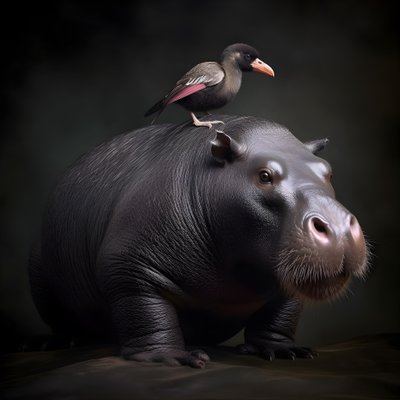 Capivara misturada com um gorila de dorso prateado 1 de Kurt Heppke