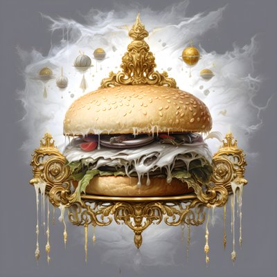 um hambúrguer de marmorão branco 1 de Kurt Heppke