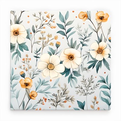 aquarela boho floral flores silvestres 1 de Kurt Heppke