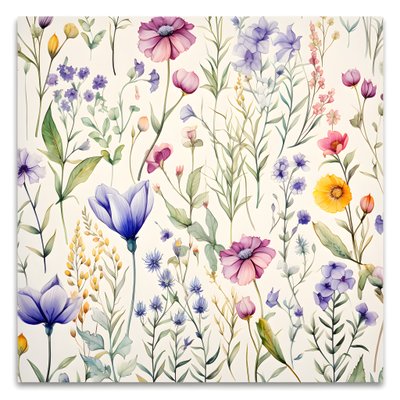 aquarela boho floral flores silvestres 4 de Kurt Heppke
