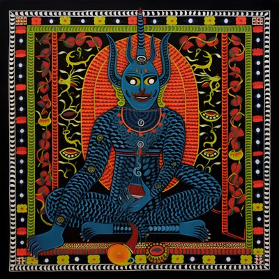 o diabo lucifer reclina-se num palácio diabólico 4 de Kurt Heppke