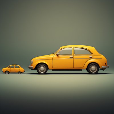 um carro grande e um carro pequeno 3 de Kurt Heppke