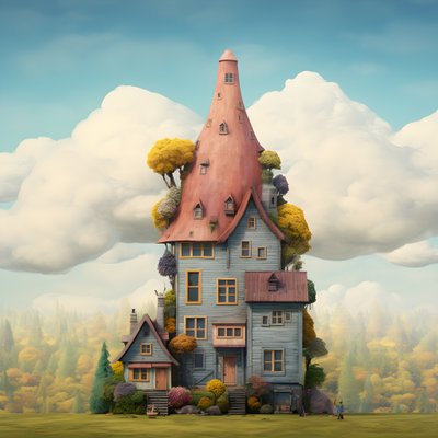 uma casa grande e uma casa pequena 1 de Kurt Heppke