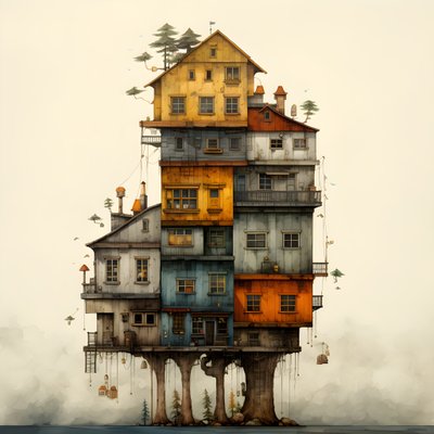 uma casa grande e uma casa pequena 4 de Kurt Heppke
