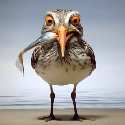 um banhista segura um peixe 1 de Kurt Heppke