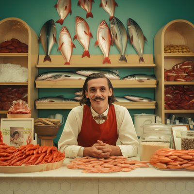 uma imagem surrealista de um peixeiro polaco da década de 1950 4 de Kurt Heppke